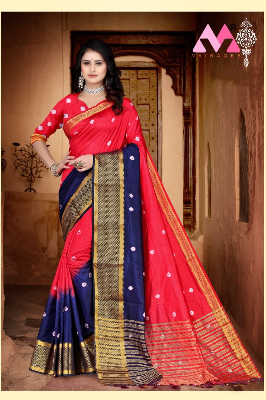 Sravya 2 Designer Festive Wear Vallabhi Silk Latest Saree Collection